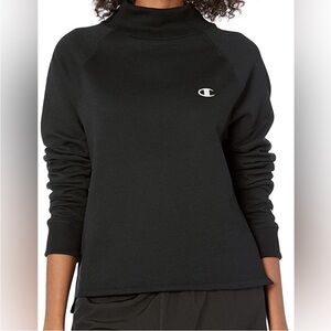 Champion Women's Black Mock Neck Sweatshirt